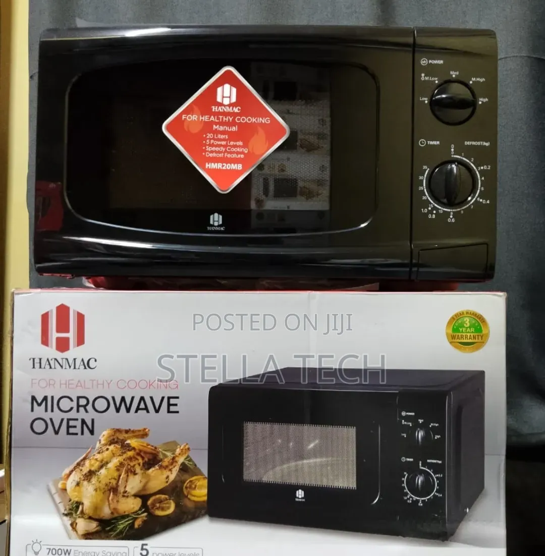 Hanmac 20L Manual Black White Microwave