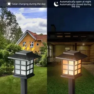 2Pcs Waterproof Decorative Lawn Lamp Outdoor Solar Garden Lights