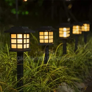 2Pcs Waterproof Decorative Lawn Lamp Outdoor Solar Garden Lights