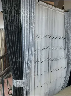 Full Window and Half Kitchen Window Elegant Curtains