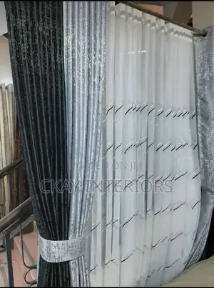 Full Window and Half Kitchen Window Elegant Curtains