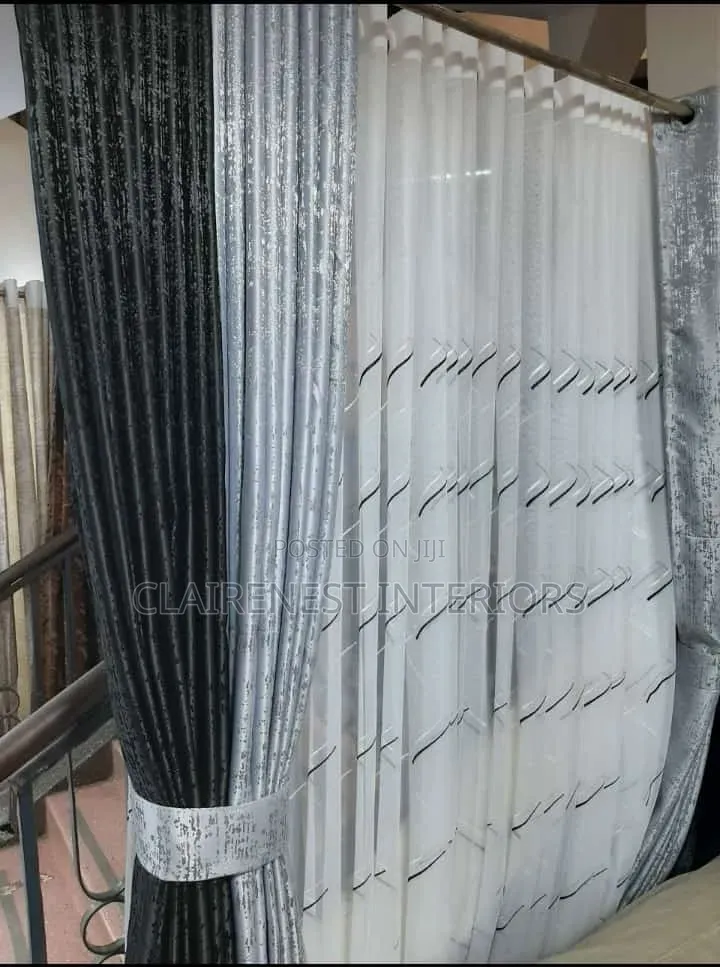 Full Window and Half Kitchen Window Elegant Curtains