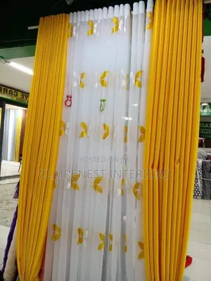 Soft Plain Colourful and of Good Designs Window and Door Curtains