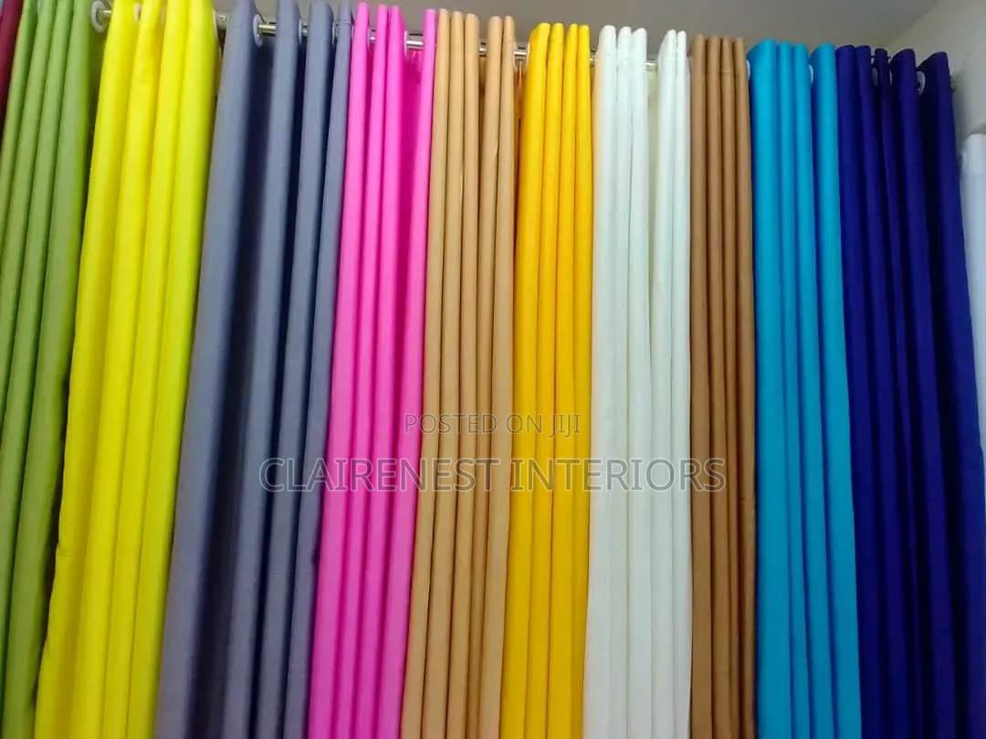 Soft Plain Colourful and of Good Designs Window and Door Curtains
