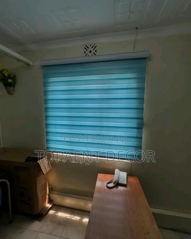 Light Filtering Blue Horizontal Window Blinds - main view