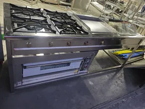 Combiner Cooker 4 Burner, Grindle Fryer and Oven