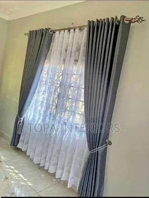 Grey Premium Window Curtains and Sheers