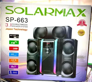 Solarmax SP-666/SP663 3.1 Ch Multimedia Woofer Speaker