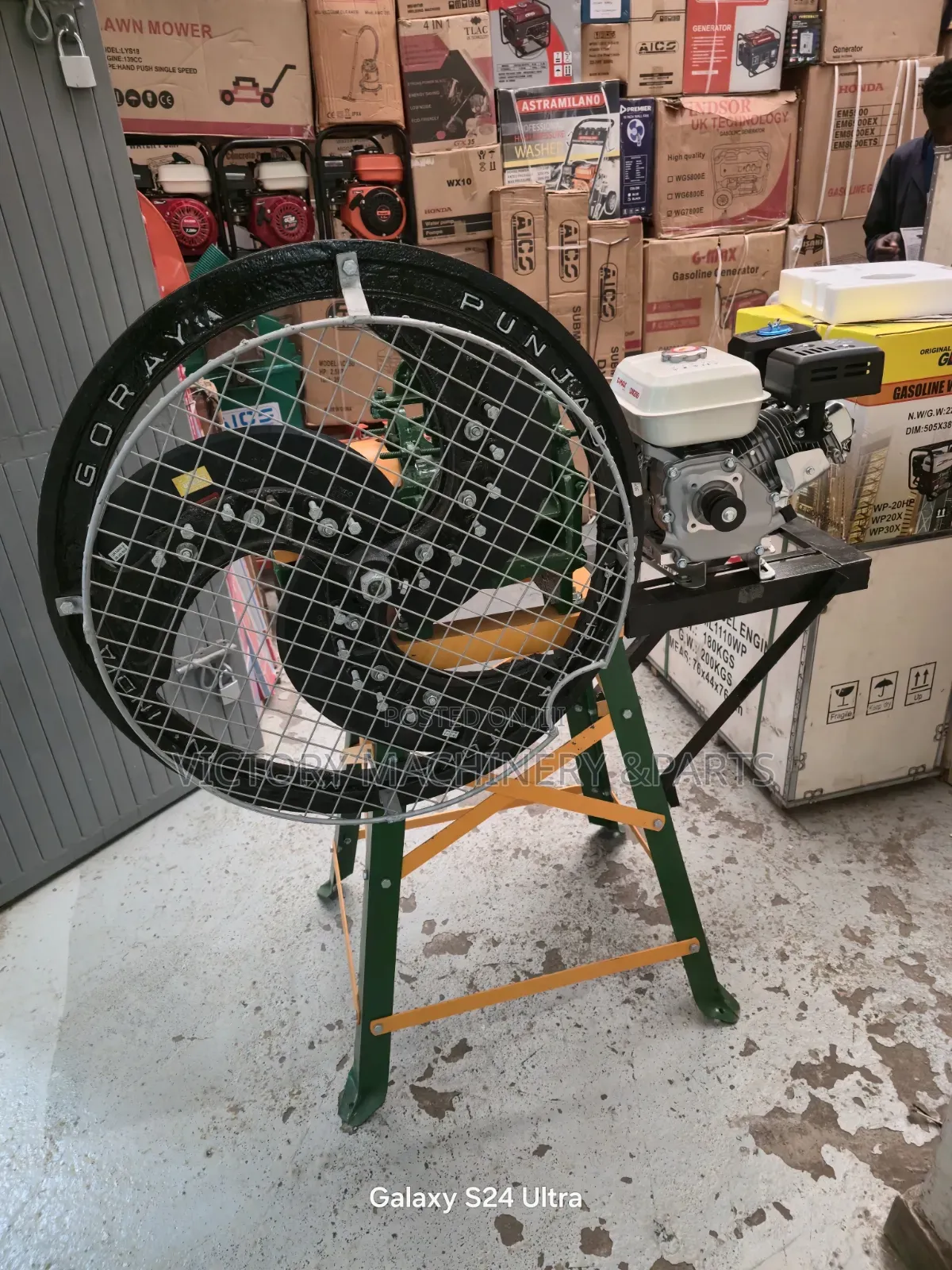 3blades Chaff Cutter Machines With 7.5hp Gasoline Engine