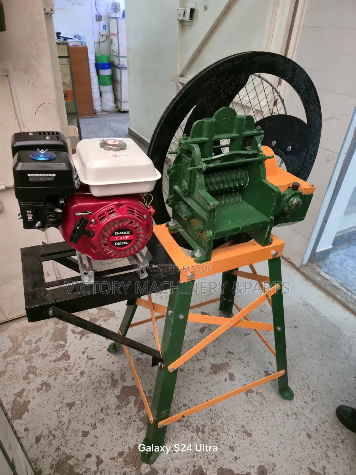 3blades Chaff Cutter Machines With 7.5hp Gasoline Engine