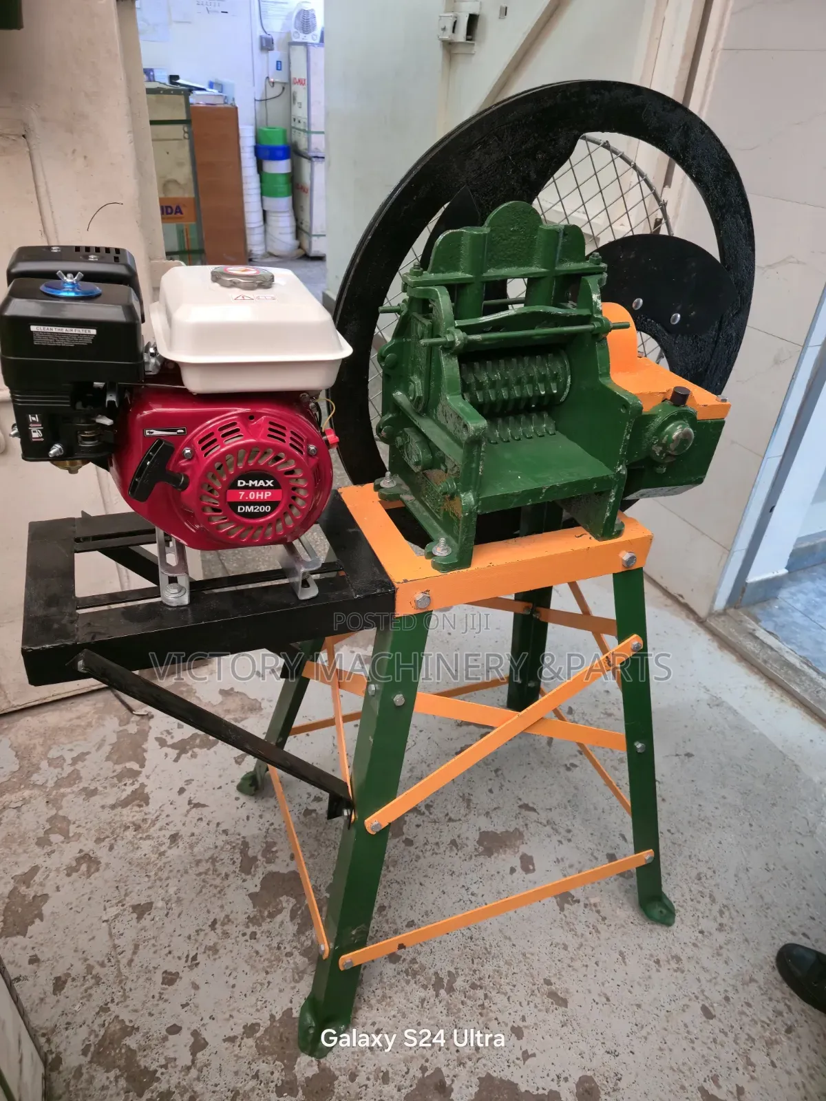 3blades Chaff Cutter Machines With 7.5hp Gasoline Engine