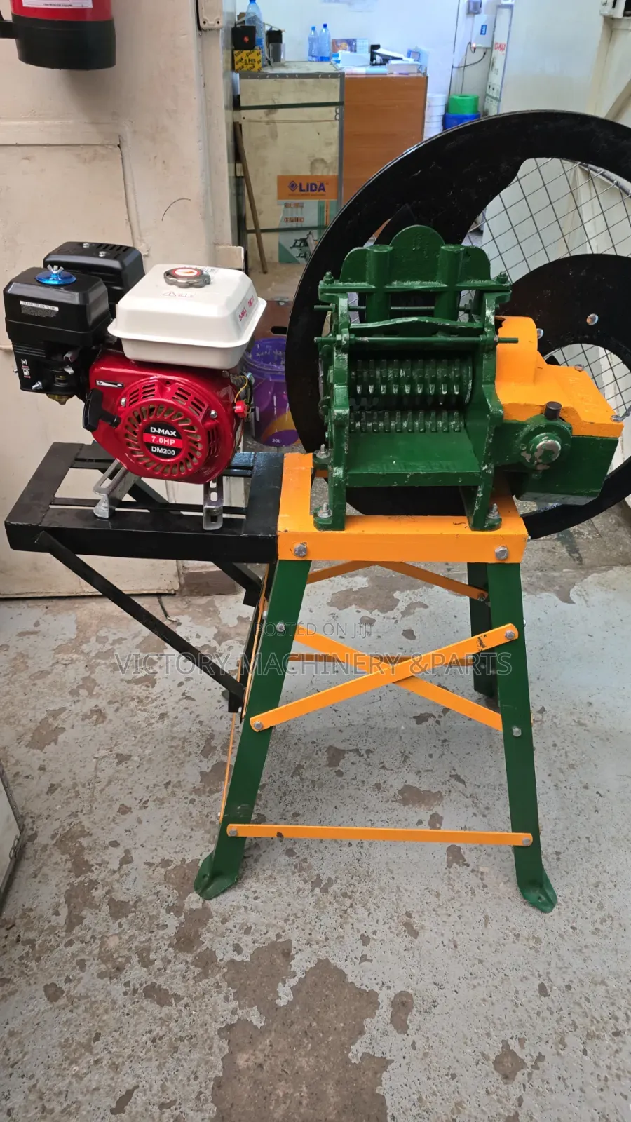 3blades Chaff Cutter Machines With 7.5hp Gasoline Engine