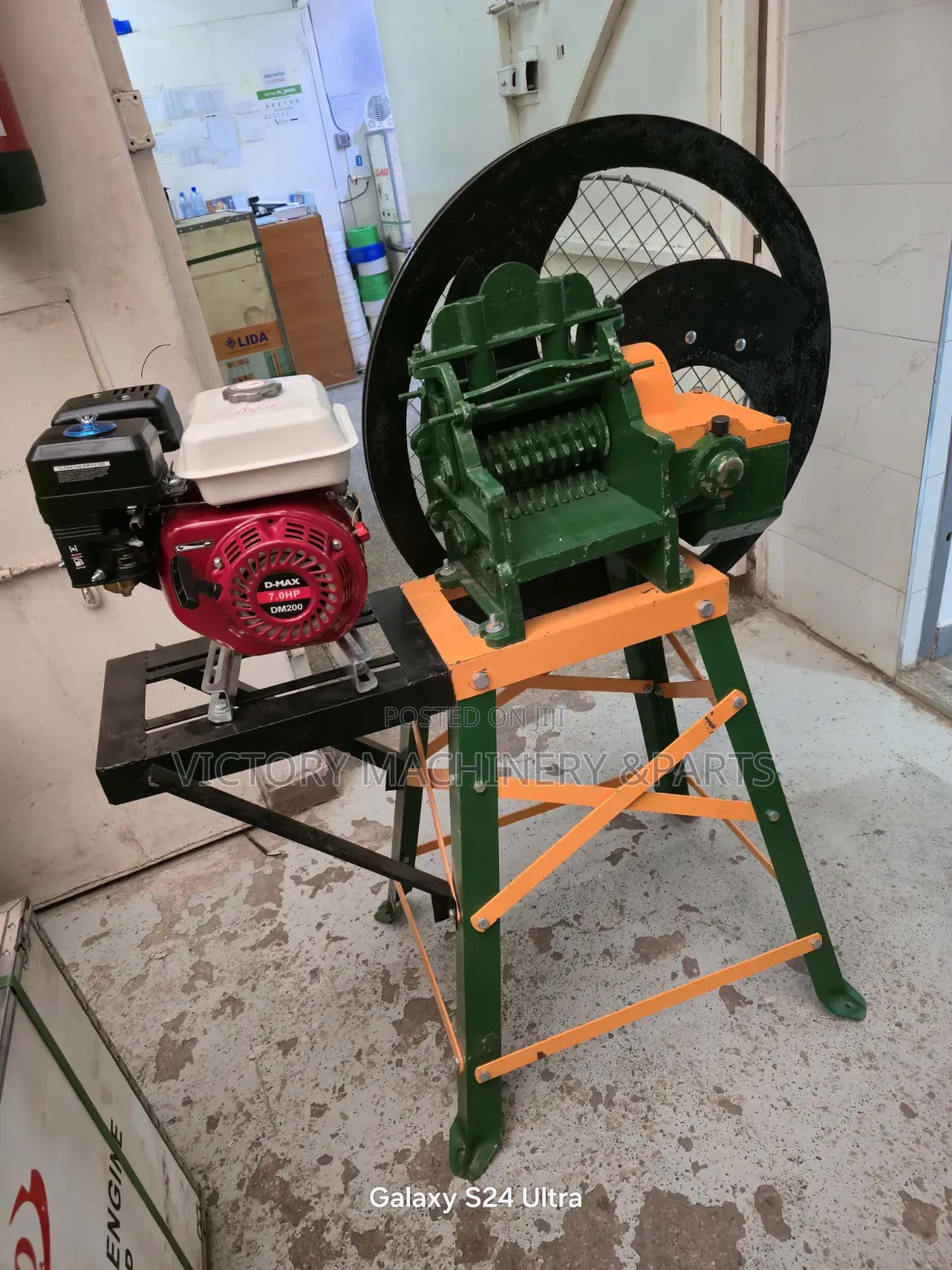 3blades Chaff Cutter Machines With 7.5hp Gasoline Engine