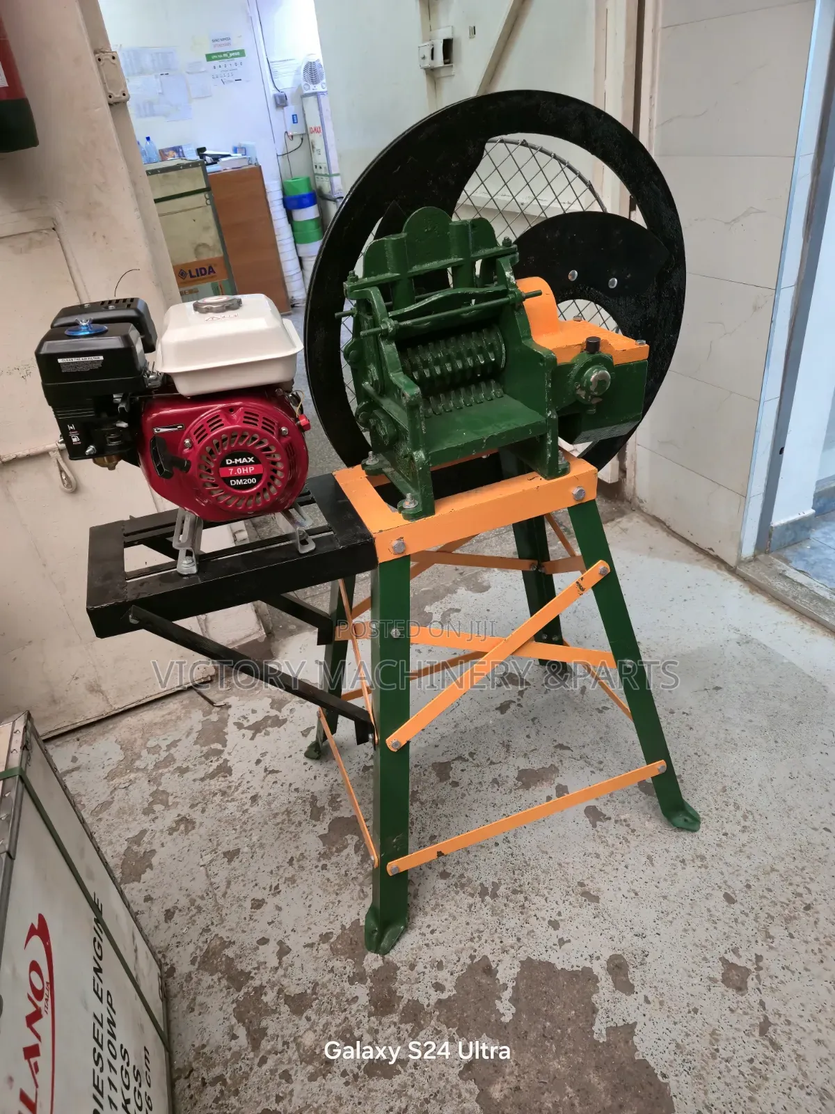 3blades Chaff Cutter Machines With 7.5hp Gasoline Engine