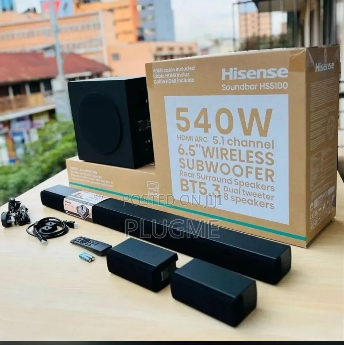 Hisense HS5100 540W 5.1 Ch. Wireless Soundbar