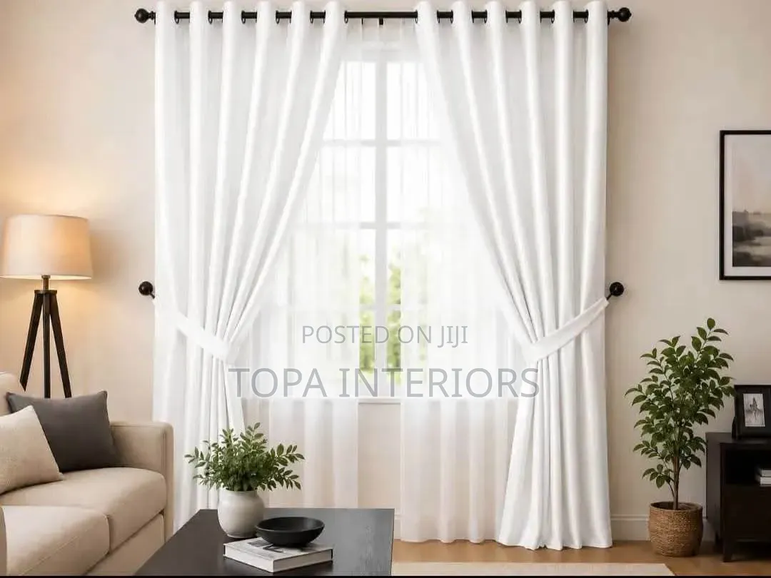 Brilliant White Curtains for Windows and Doors