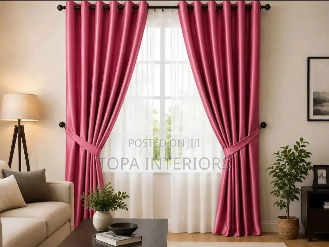 Mustard Yellow Rings Curtains for Living Room and Bedroom Privacy