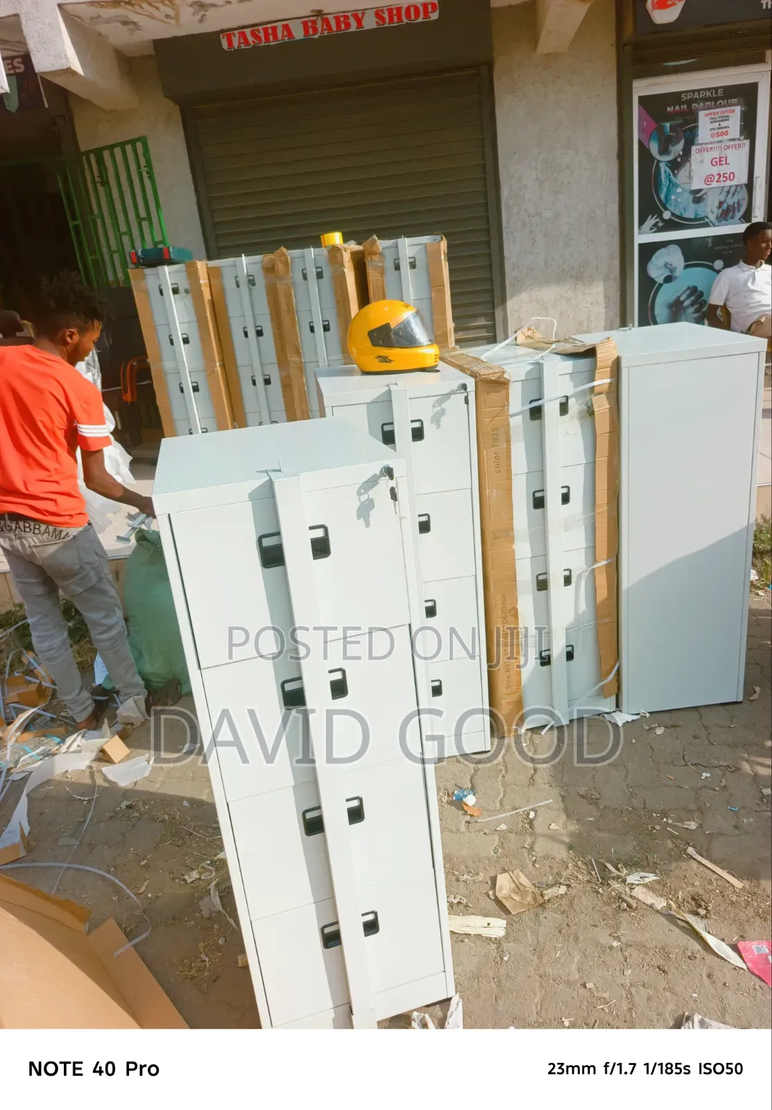 Four Drower Locked Cabinets