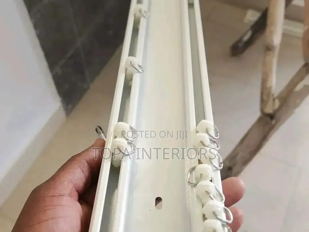 Premium Track Double Curtain Rails With Accessories