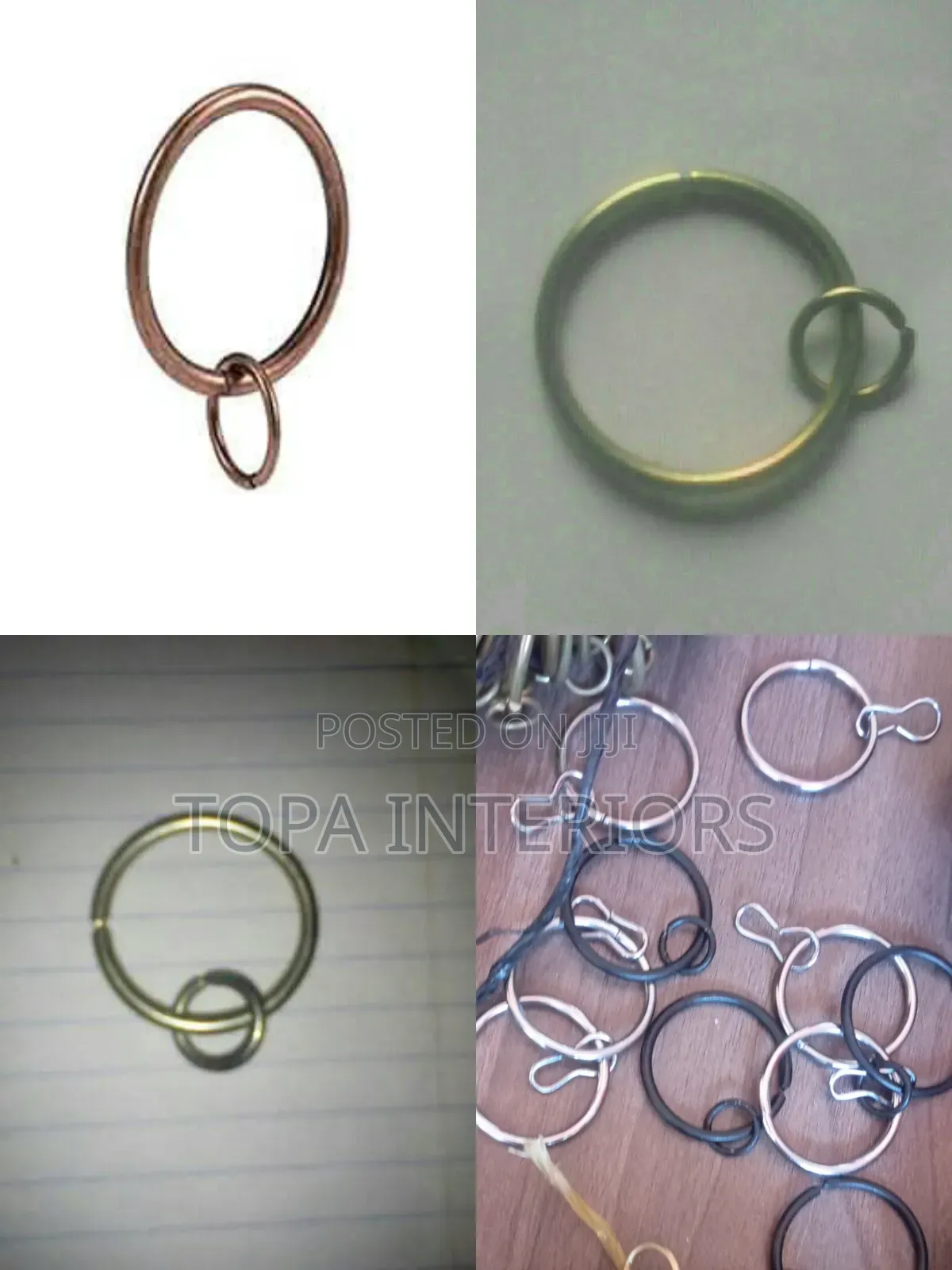 Metallic Curtain Rings Accessories
