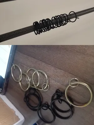 Metallic Pole Accessories Drapery Curtain Runners