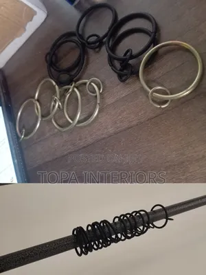 Metallic Pole Accessories Drapery Curtain Runners