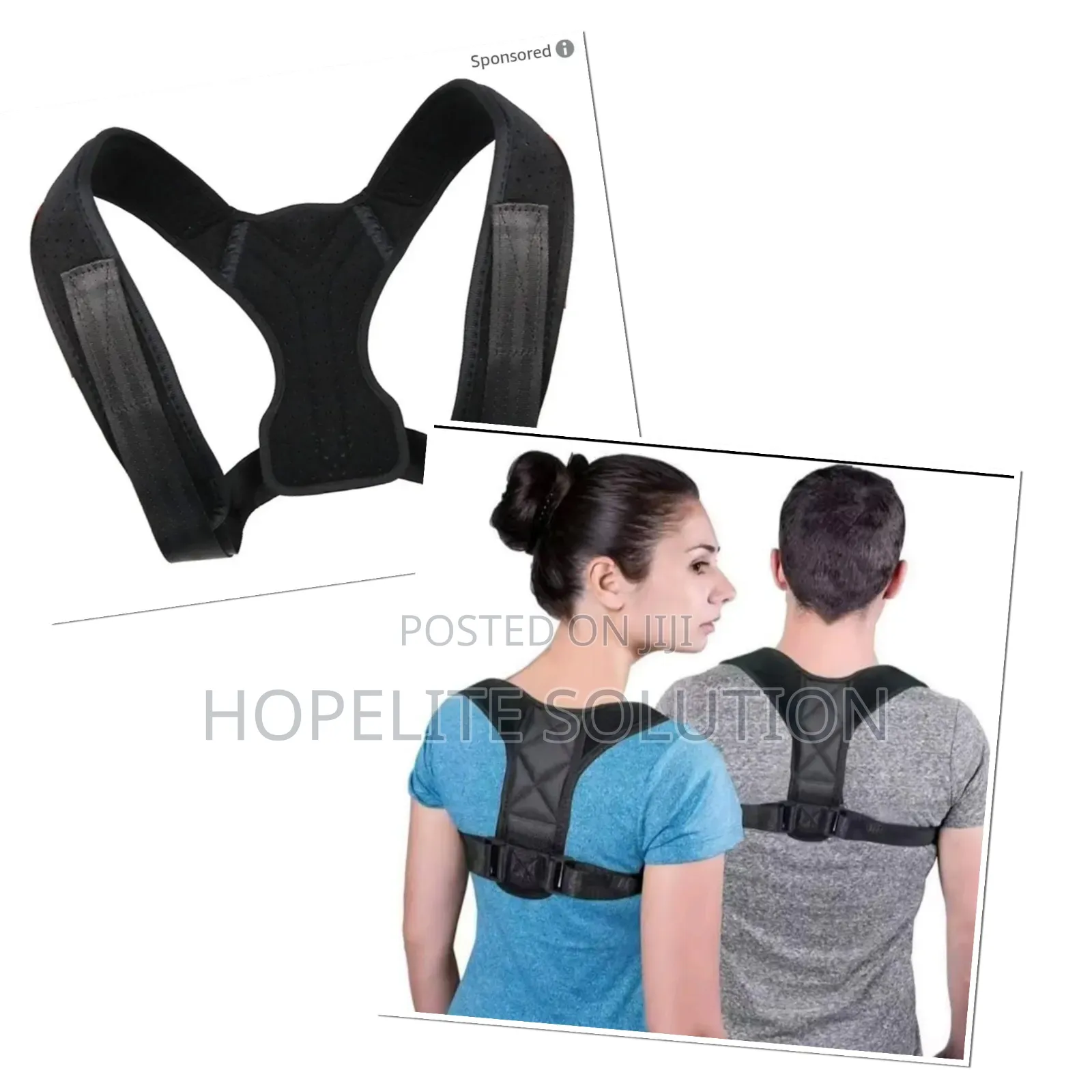 Adjustable Back Shoulder Posture Corrector Belt