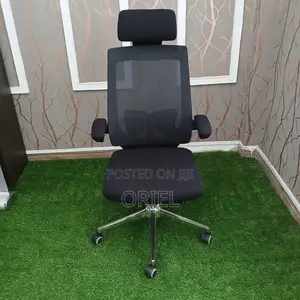 Office Chair : Ergonomic Foldable Arms Office Chair