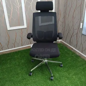 Office Chair : Ergonomic Foldable Arms Office Chair