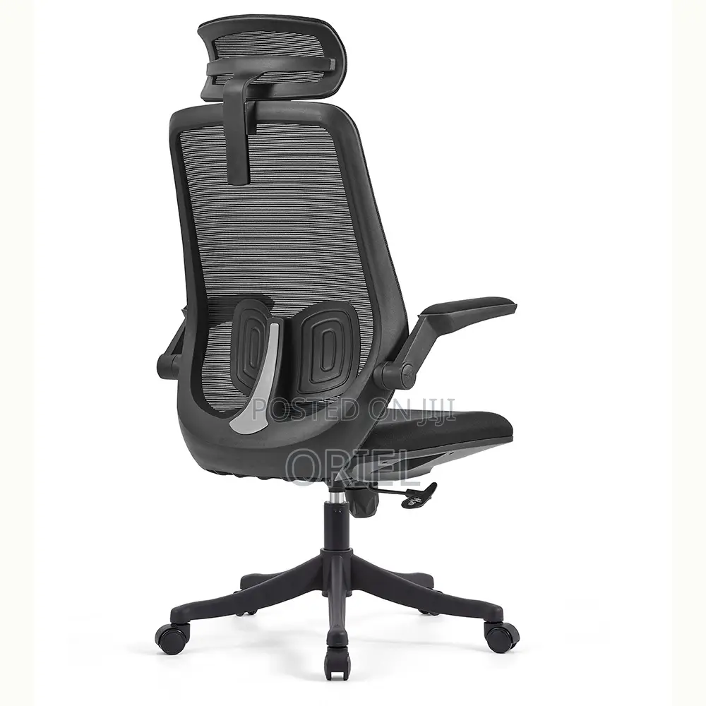 Office Chair : Ergonomic Foldable Arms Office Chair