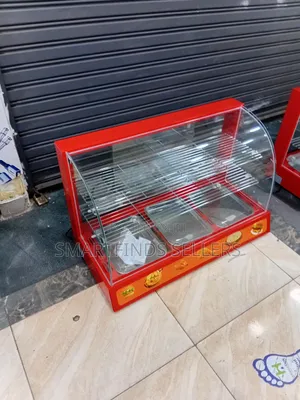 3-Tray Heated Food Display Showcase
