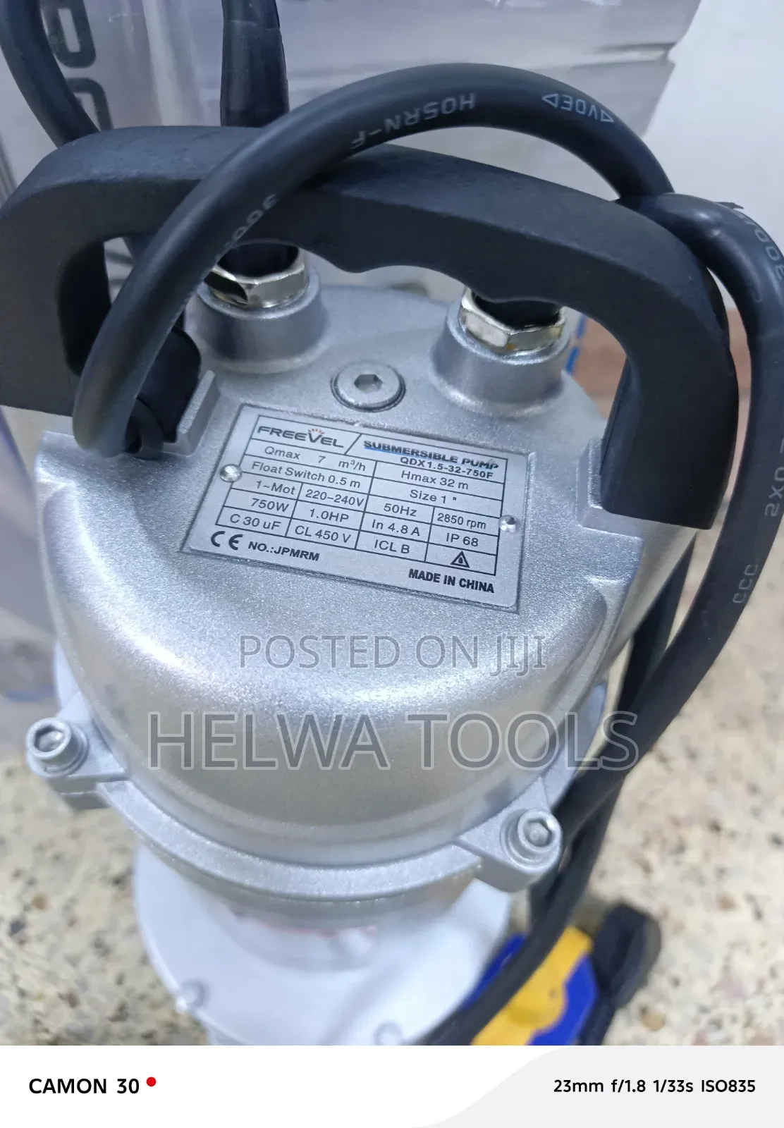 Submersible Water Pump, 1 HP,