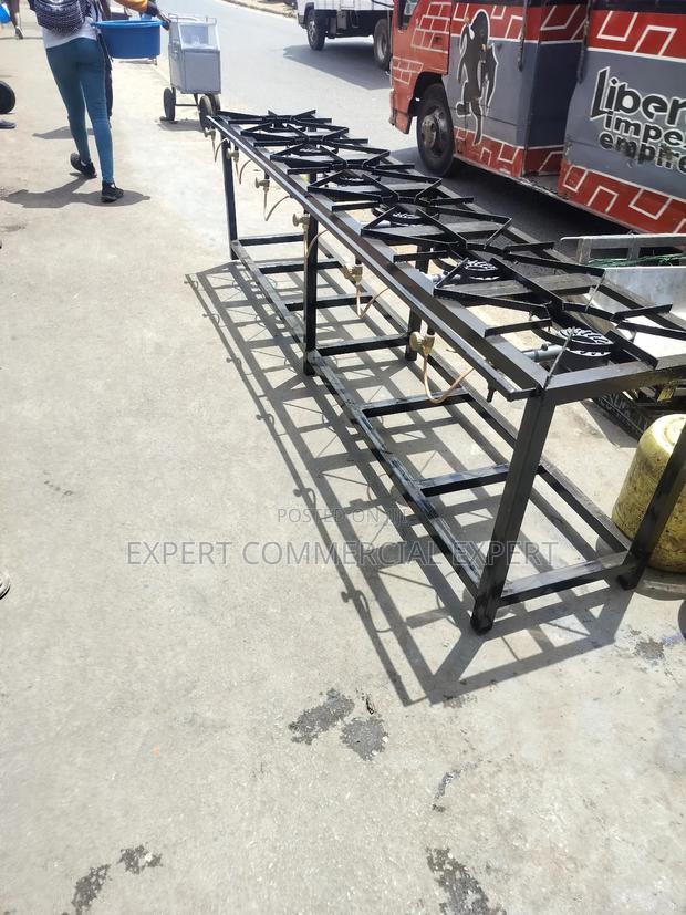 Commercial Six Burner Mild Steel - main view