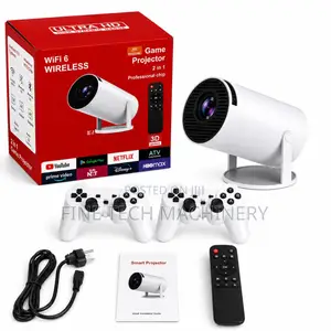 Android Smart Projector HY300(2 in 1)with Gaming Console