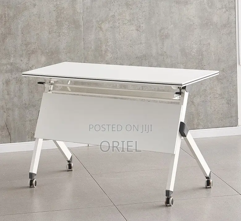 Office Chair : Foldable Training Table With Pedestals