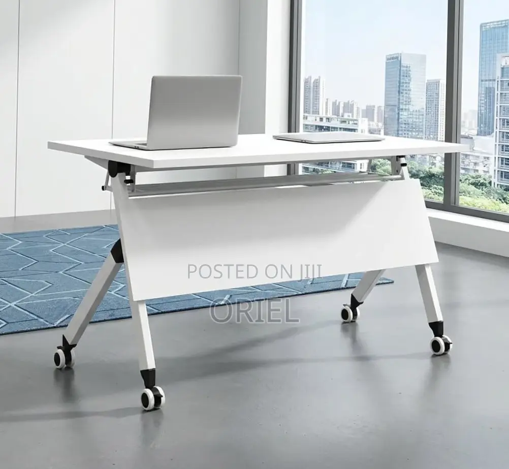 Office Chair : Foldable Training Table With Pedestals