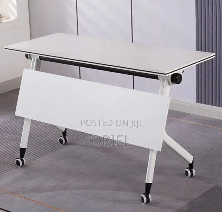 Office Chair : Foldable Training Table With Pedestals
