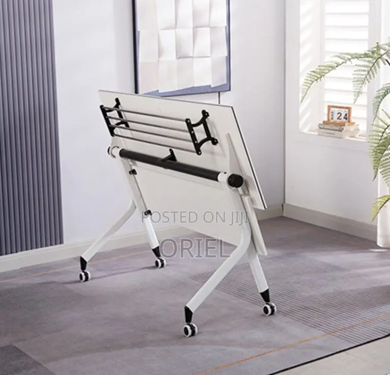 Office Chair : Foldable Training Table With Pedestals