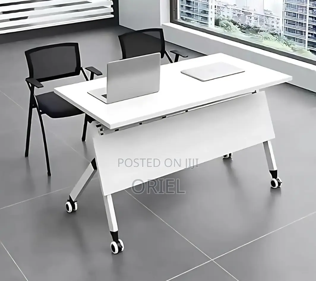 Office Chair : Foldable Training Table With Pedestals