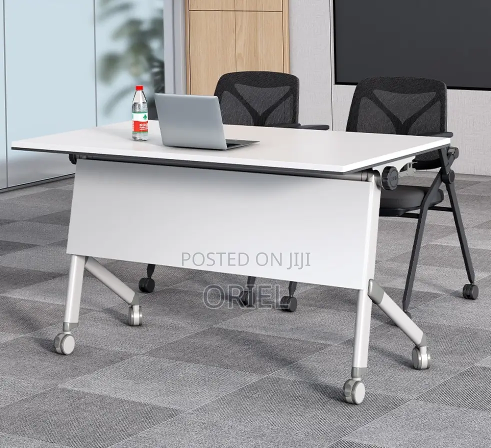 Office Chair : Foldable Training Table With Pedestals