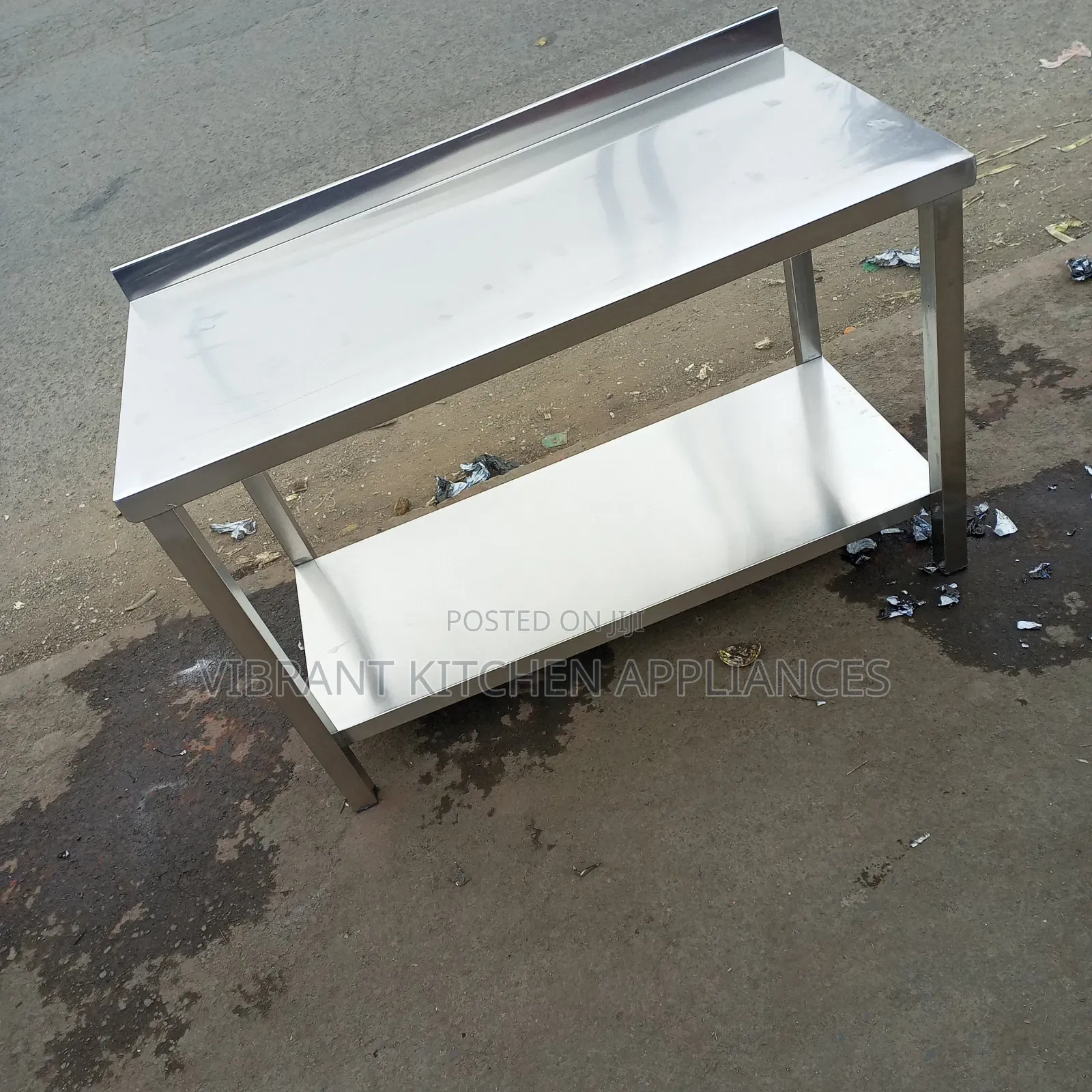 Compact Stainless Steel Kitchen Prep Table