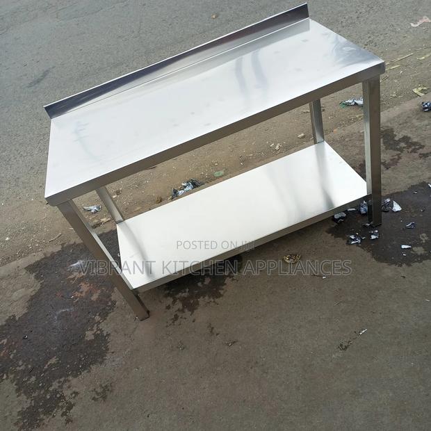Compact Stainless Steel Kitchen Prep Table