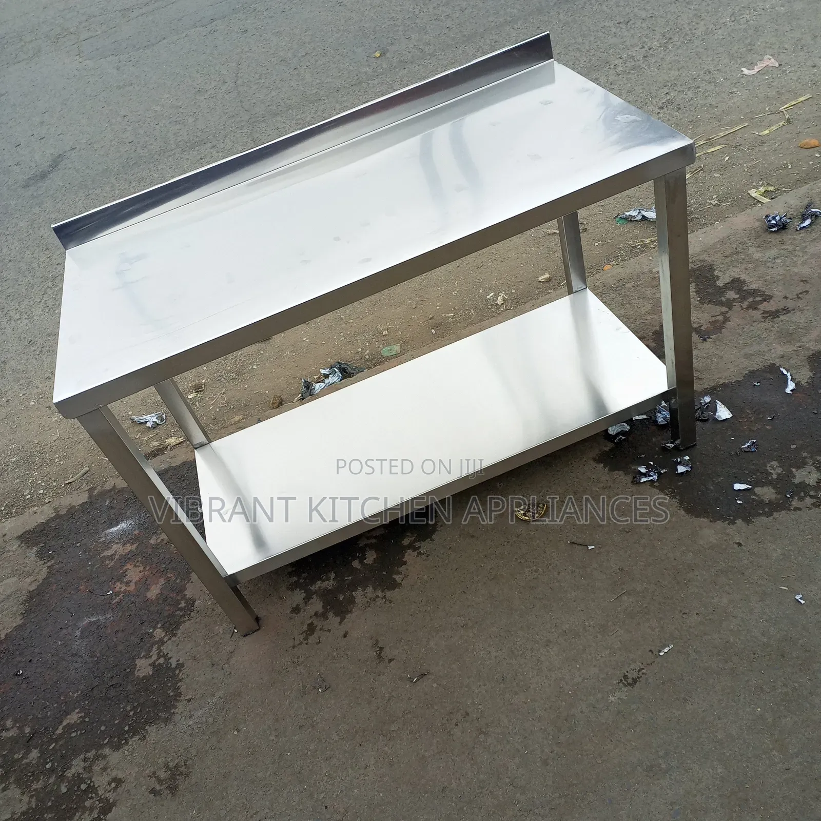 Compact Stainless Steel Kitchen Prep Table
