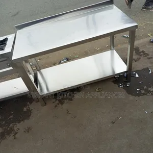 Compact Stainless Steel Kitchen Prep Table