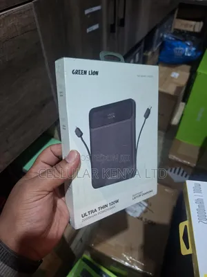Green Lion Ultra Thin 120W 20000mAh Power Bank – Black