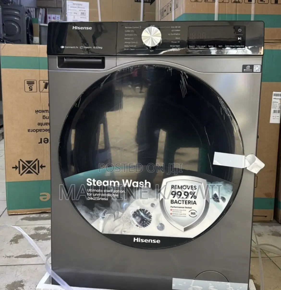 Hisense 10.5kg /6kg Wash Dry With Inverter Motor-10yr Motor Warranty