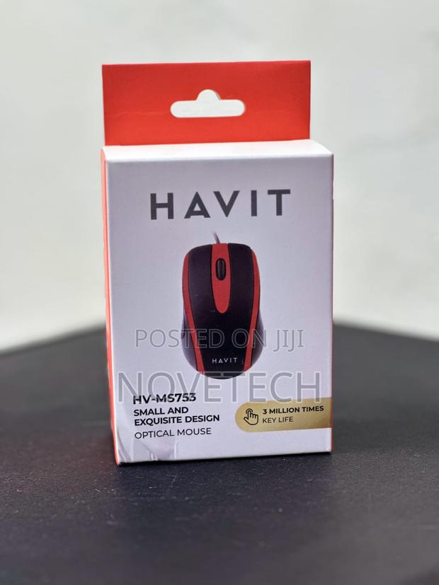Havit HV-MS753 USB2.0 Wired Optical Mouse - [Black]