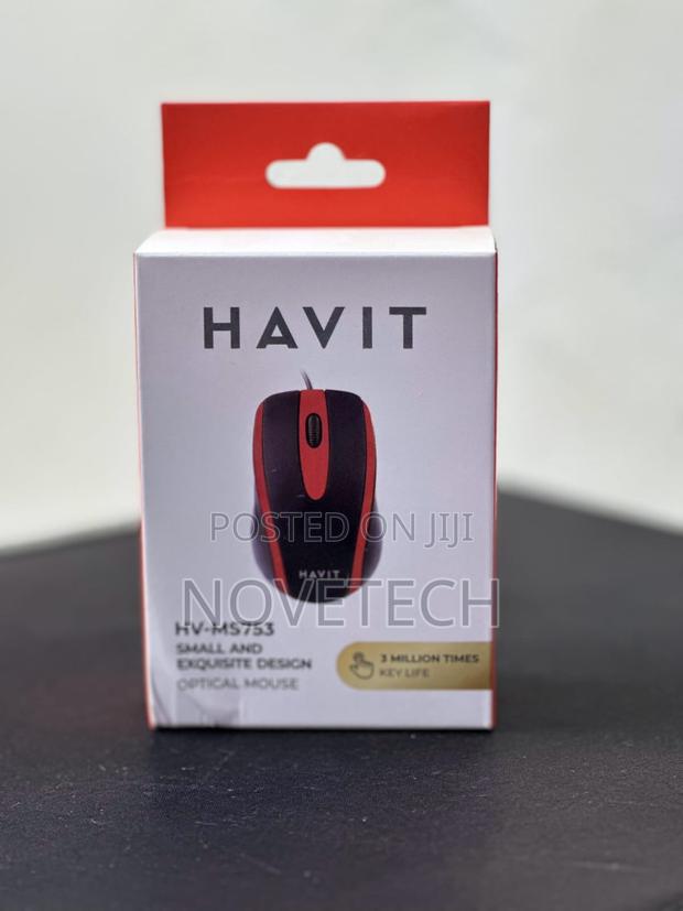 Havit HV-MS753 USB2.0 Wired Optical Mouse - [Black] - thumbnail 2