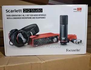 Focusrite Scarlett 2i2 Studio 3rd Gen USB Audio Interface and Recordi