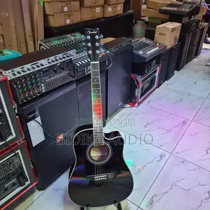 Fender 41-Inch Cutaway Acoustic Guitar – Black Gloss Finish